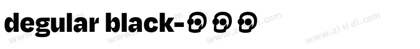 degular black字体转换